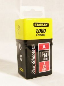 Tűzőkapocs 14 mm 1000 db A-típusú, 3/53/530 | STANLEY 1-TRA209T