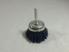 Drótkorong 50 mm P180 fazék, csapos, nylon, kék | HAPPY WORK 45040025