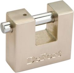 Lakat 50 mm, réz, tömblakat, 3 db kulcssal | DEFORT 90U330