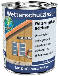 Időjárásálló lazúr fenyő, 0,75 l | BIOPIN 22421