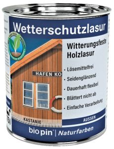 Időjárásálló lazúr gesztenye 0,75 l | BIOPIN 22481