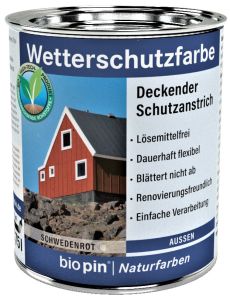 Időjárásálló festék svédvörös 0,75 l | BIOPIN 38351