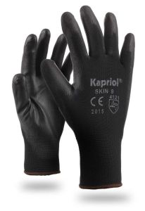 Védőkesztyű Skin fekete színű 10-es méret | KAPRIOL 28027