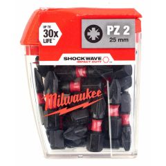 Bit fej, behajtó tüske PZ2 25 mm Shockwave | MILWAUKEE 4932430864