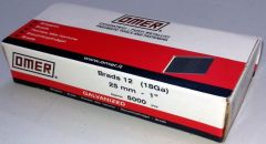 Tűzőszeg 25 mm, galvanizált, 5000 db / csomag | OMER 51225011