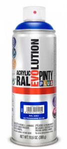 Pinty Plus Evolution oldószeres akril festék spray 400 ml, RAL 5002 ultramarinkék színű | PINTY PLUS 402