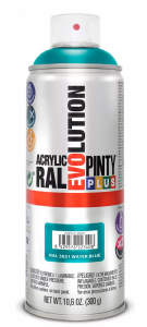 Pinty Plus Evolution oldószeres akril festék spray 400 ml, RAL 5021 vízkék színű | PINTY PLUS 513