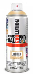 Pinty Plus Evolution oldószeres akril festék spray 400 ml, RAL 1001 bézs színű | PINTY PLUS 543