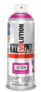 Pinty Plus Evolution oldószeres akril festék spray 400 ml, RAL 4006 közlekedési bíbor színű | PINTY PLUS 551