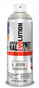 Pinty Plus Evolution oldószeres akril festék spray 400 ml, RAL 7035 világosszürke színű | PINTY PLUS 606