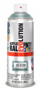 Pinty Plus Evolution oldószeres akril festék spray 400 ml, RAL 7001 ezüstszürke színű | PINTY PLUS 607
