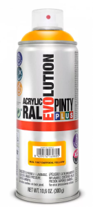 Pinty Plus Evolution oldószeres akril festék spray 400 ml, RAL 1007 nárciszsárga színű | PINTY PLUS 619