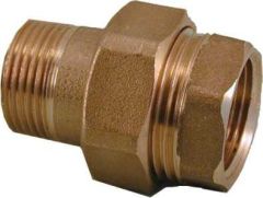 RASTELLI 603 Tömlőcsatlakozó egyenes, réz külső-belső menetes 1" | RASTELLI 603025RAS