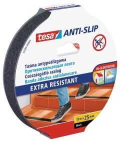 Csúszásgátló szalag 25 mm x 15 m fekete | TESA 55589-00004