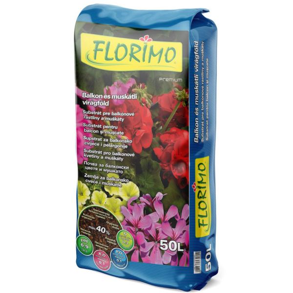 Florimo balkon és muskátli virágföld 50 l csomag sötétkék FLORIMO