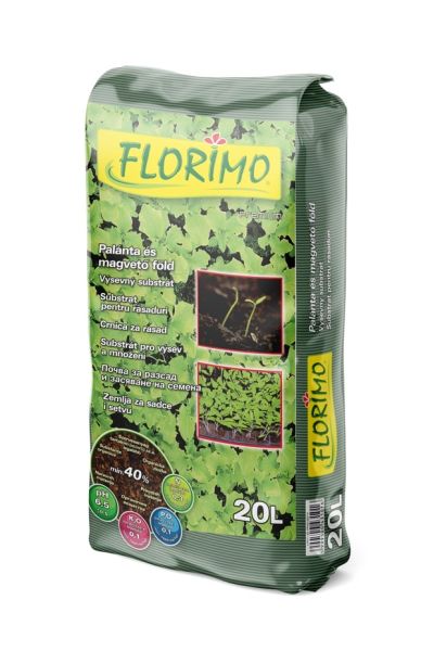 Florimo palánta és magvető föld 20 l csomag szürke zöld FLORIMO