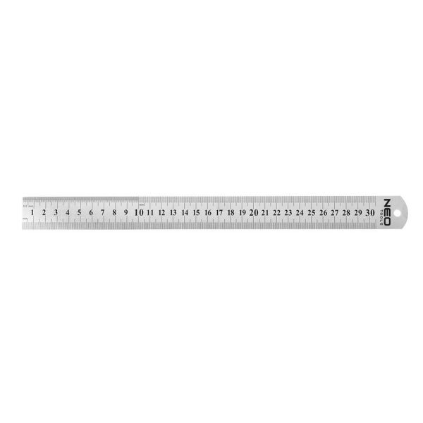 Acél vonalzó 30 cm rozsdamentes NEO 72 213