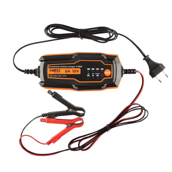 Automata akkutöltő 2A 35W 4 60AH savas AGM zselés akkumulátorokhoz NEO 11 890