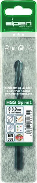 Fémfúró fémfúrószár 1 5 x 40 18 mm DIN 338 HSS Sprint ALPEN 0062400150100-2