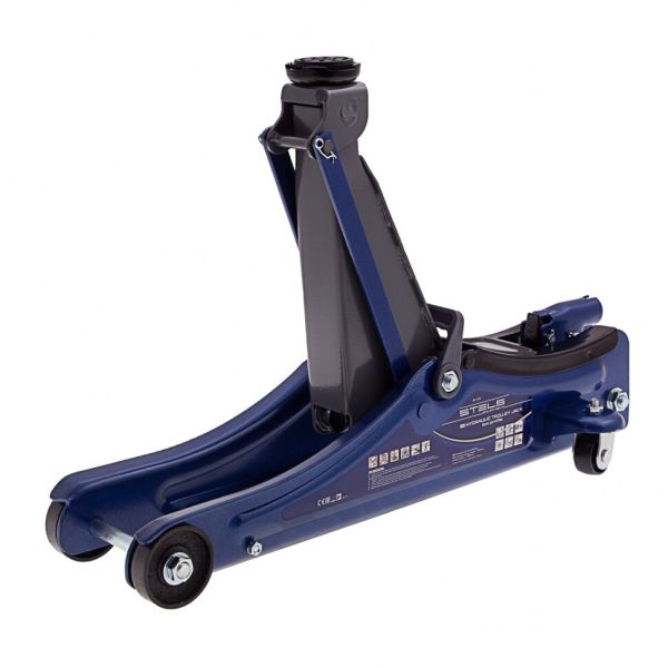 Hidraulikus emelő guruló autóemelő 2 t 80 mm 380 mm emelés magaaság műanyag dobozban LOW PROFILE QUICK LIFT STELS 51130-4