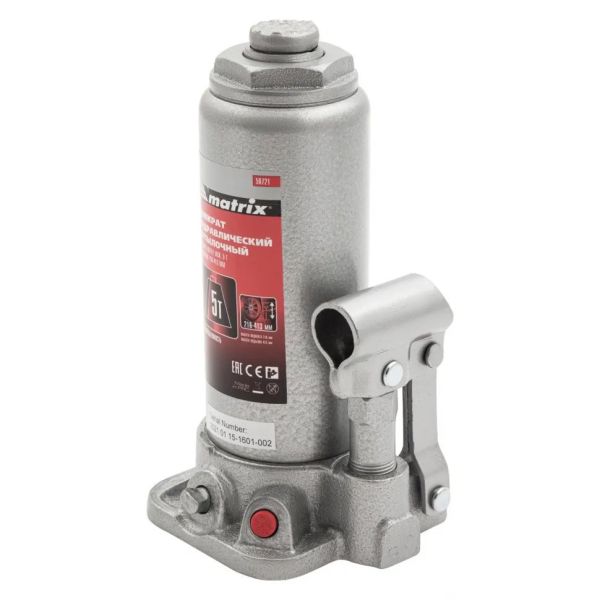 Hidraulikus palackemelő 5 t 216 mm 413 mm emelési magassággal MTX 507219