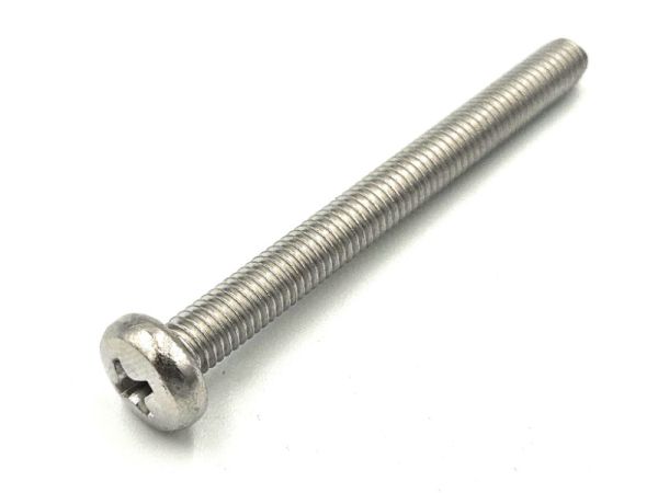 D fejű kereszthornyú csavar M5 x 10 mm A2 tövigmenetes 4 8 DIN 7985
