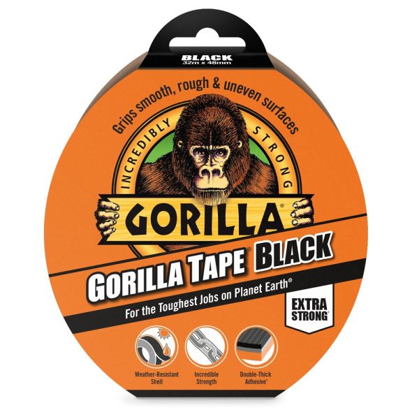 GORILLA Duct Tape Black extra erős ragasztószalag 48 mm x 32 m fekete GORILLA 3044010