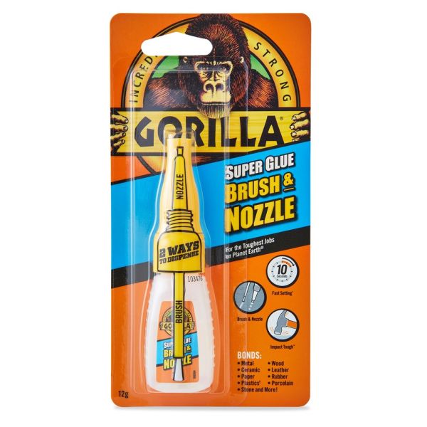 GORILLA Super Glue Brush Nozzle ecsetes pillanatragasztó 12 g GORILLA 4044500