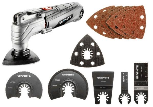GRAPHITE 59G021 multifunkciós gép 300W tartozékokkal GRAPHITE 59G021-2