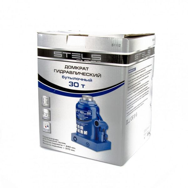 Hidraulikus palackemelő 30 t 240mm 370 mm emelési magassággal STELS 51112-3