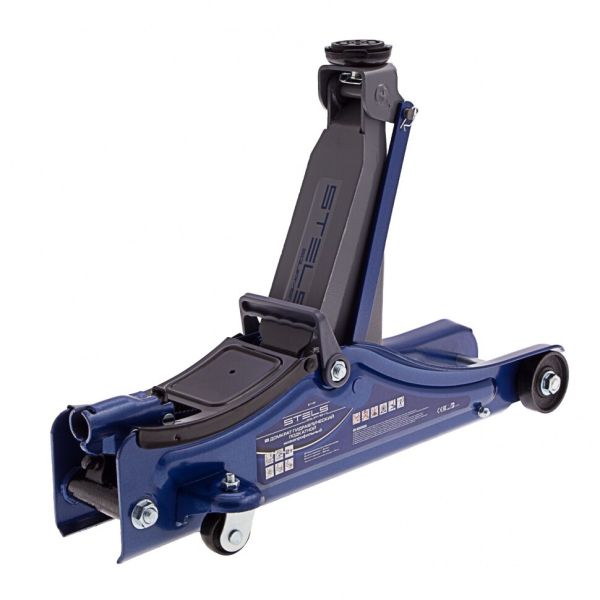 Hidraulikus emelő guruló autóemelő 2 t 80 mm 380 mm emelés magaaság műanyag dobozban LOW PROFILE QUICK LIFT STELS 51130-3