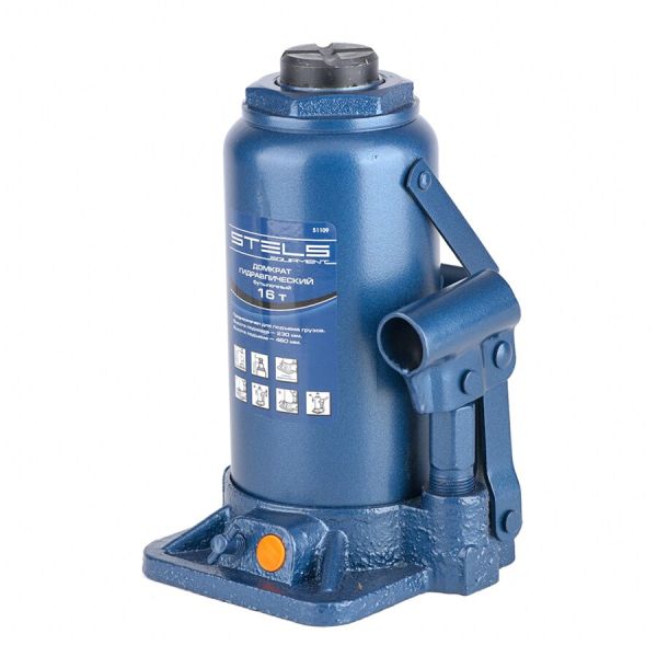 Hidraulikus palackemelő 16 t 230 mm 460 mm emelési magassággal STELS 51109