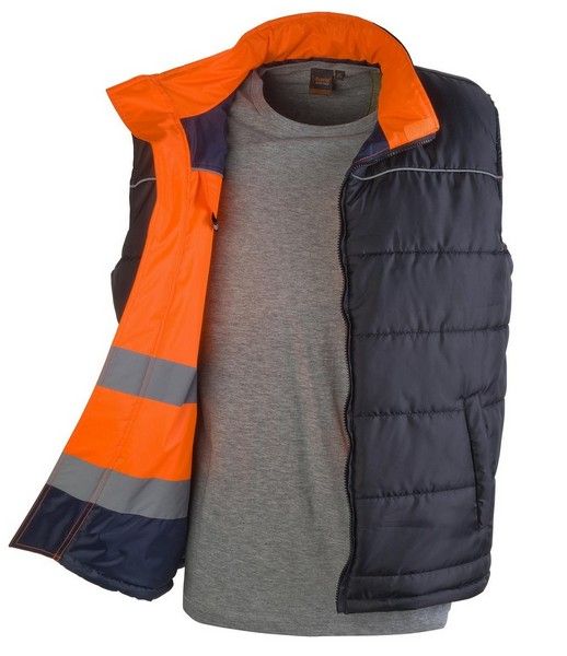 Láthatósági mellény HV kifordítható narancs fekete M es KAPRIOL 31960-2