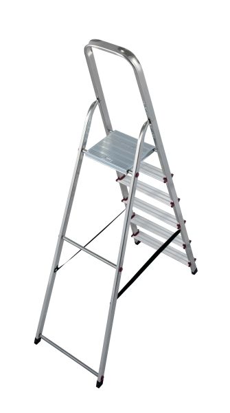 Háztartási létra alumínium 1 x 6 fokos CORDA KRAUSE 000736-3