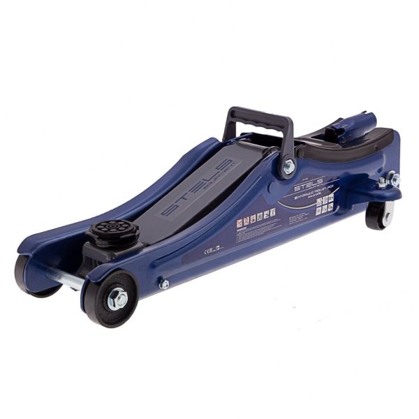 Hidraulikus emelő guruló autóemelő 2 t 80 mm 380 mm emelés magaaság műanyag dobozban LOW PROFILE QUICK LIFT STELS 51130