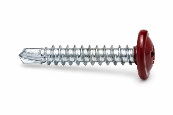 Lemezcsavar 4 2 x 19 mm lapos nagyfejű Opel önfúró RAL3009 KOELNER 69122