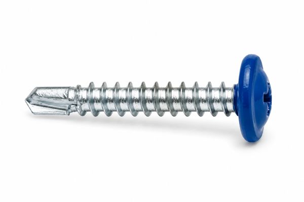 Lemezcsavar 4 2 x 13 mm lapos nagyfejű Opel önfúró RAL5010 KOELNER 70068