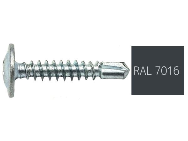 Lemezcsavar 4 2 x 19 mm lapos nagyfejű Opel önfúró RAL7016 KOELNER 69123