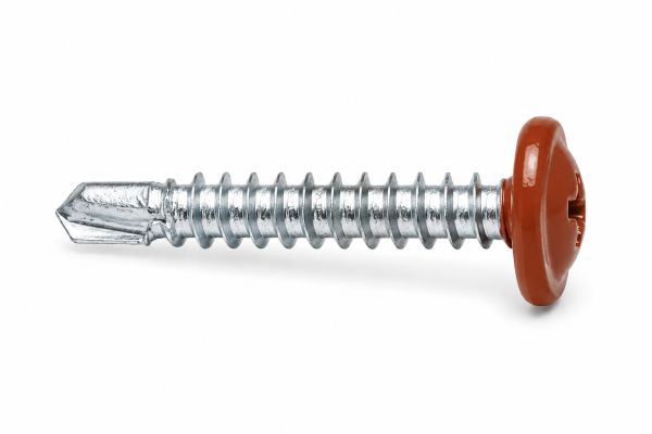 Lemezcsavar 4 2 x 13 mm lapos nagyfejű Opel önfúró RAL8004 KOELNER 70071