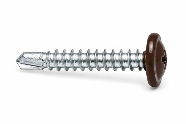 Lemezcsavar 4 2 x 13 mm lapos nagyfejű Opel önfúró RAL8017 KOELNER 70072