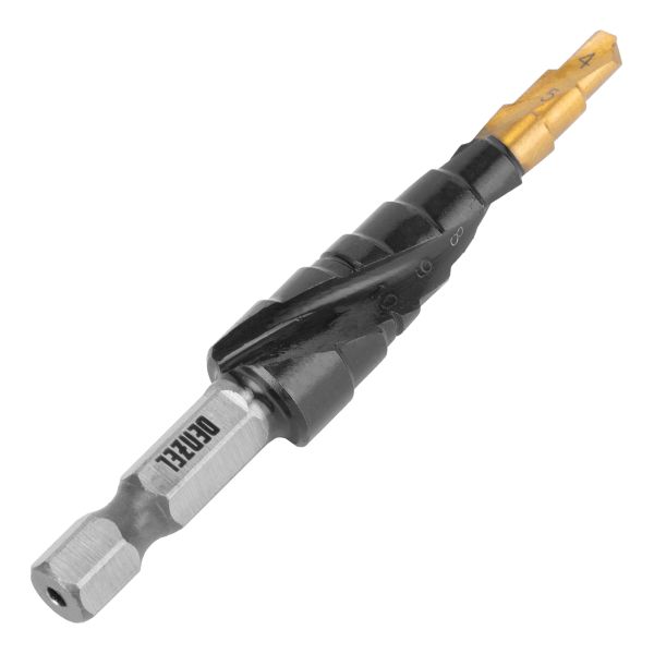 Lemezfúró lépcsős fúró 4 mm 12 mm 9 lépcsővel DENZEL 7236027