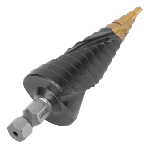 Lemezfúró lépcsős fúró 4 mm 20 mm 9 lépcsővel DENZEL 7236037