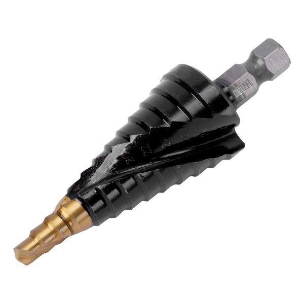 Lemezfúró lépcsős fúró 6 mm 30 mm 11 lépcsővel DENZEL 7236047