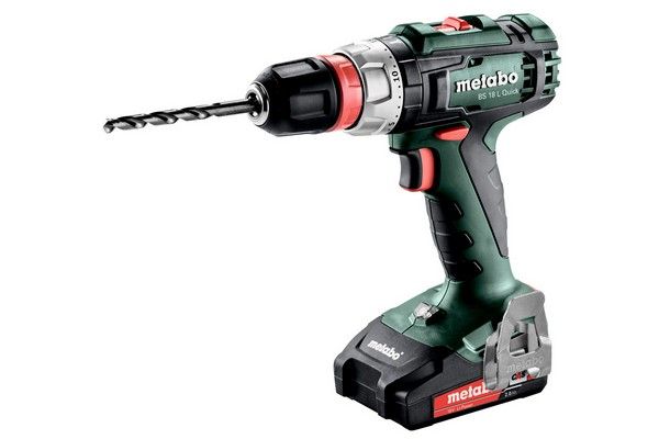 METABO BS 18 L Quick akkus fúró csavarozó 2 db 2 0Ah akkumulátor METABO 602320500