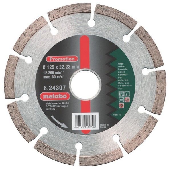 Gyémánt vágókorong vágótárcsa 125 mm SP U PROMOTION METABO 624307000