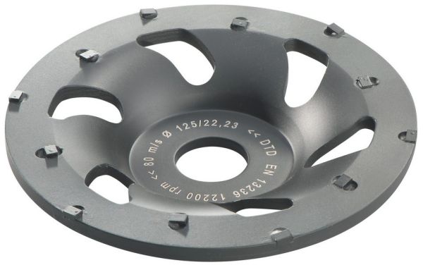 Gyémánt csiszolótárcsa csiszoló korong 125 mm PROFESSIONAL fazék alakú PKD fekete METABO 628208000