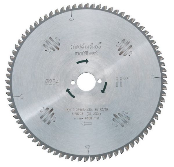 Körfűrésztárcsa körfűrészlap PRECISION PROFESSIONAL 160 x 20 mm Z42 WZ 15 METABO 628072000