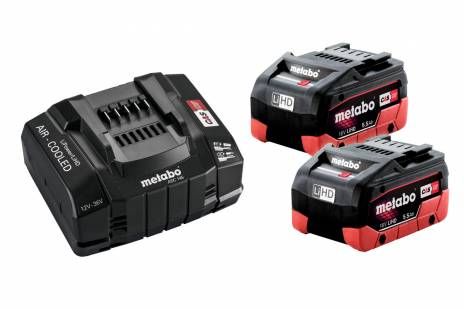 METABO akkumulátor szett 18V 2 x 5 5 Ah LiHD SE töltővel METABO 685190000