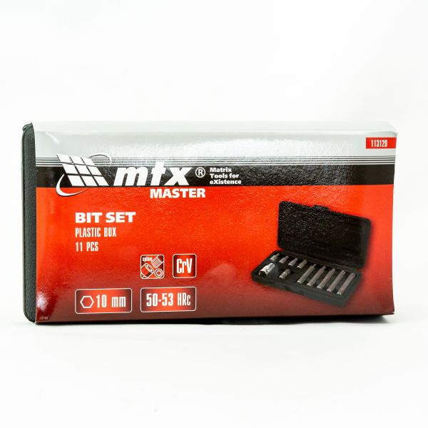 Bit készlet behajtó Spline készlet 10 mm 11 részes MTX 113129-4