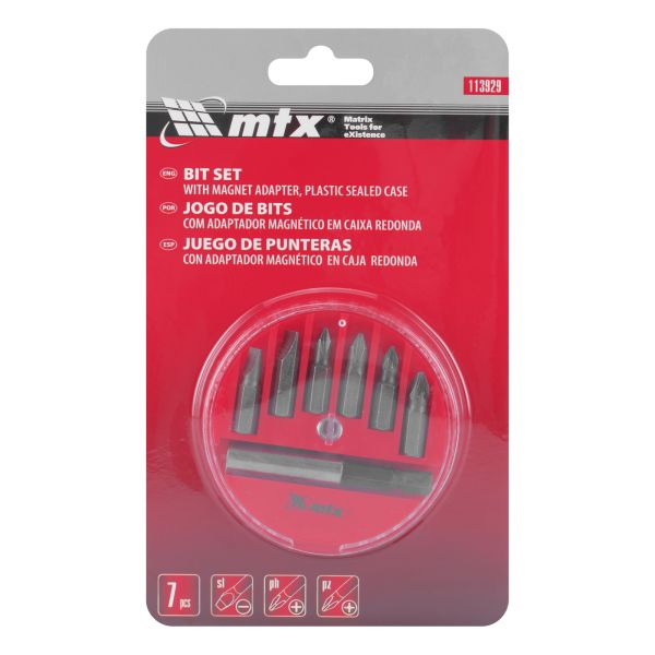 Bit készlet behajtó készlet 7 részes MTX 113929-5